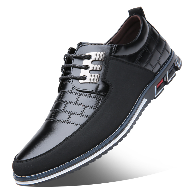 Oversized Men's Shoes Leather Shoes Youth Shoes Soft Bottom foto 4
