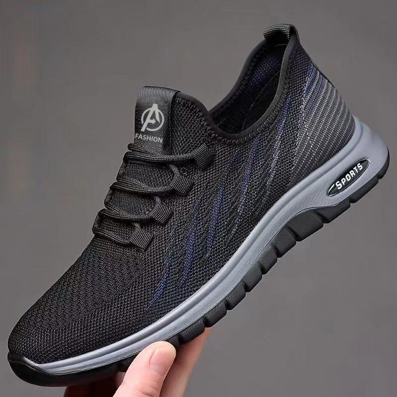 Summer Thin Breathable Fly Woven Mesh Men's Shoes foto 5