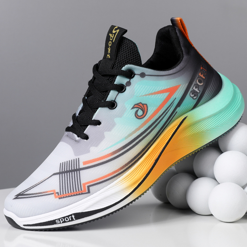 Mesh Breathable Running Shoes Lightweight Comfortable Breathable Trendy Casual Shoes Men's Shoes foto 4