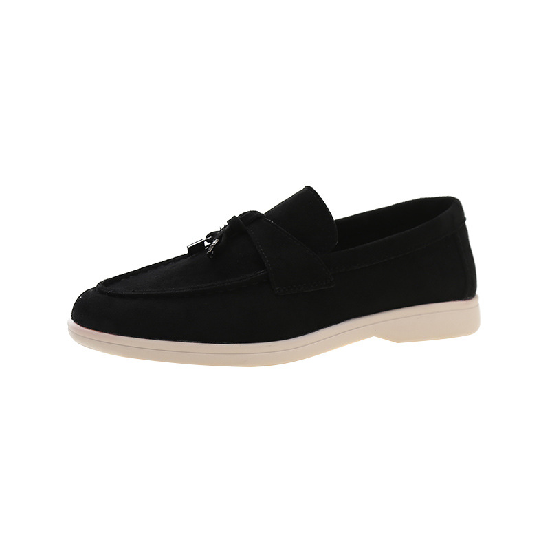 Plus Size Soft Bottom Slip-on European And American Leisure Round Toe Flat Shoes foto 4