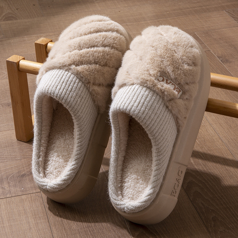 Women's Cotton Slippers Indoor Non-slip Thick-soled Cotton Slippers Cotton Slippers foto 3