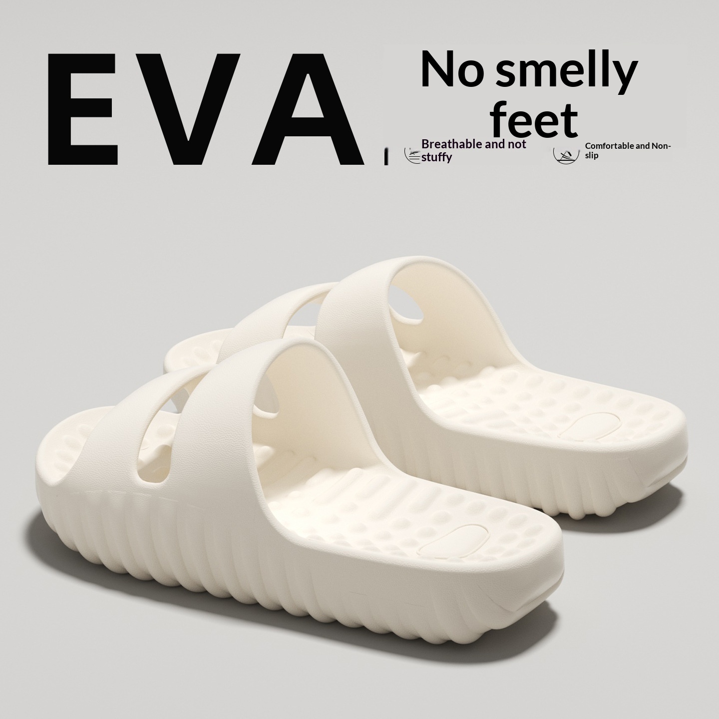 Thick-soled Massage Slippers Indoor Home Use Non-slip And Quiet EVA Material Deodorizing foto 3