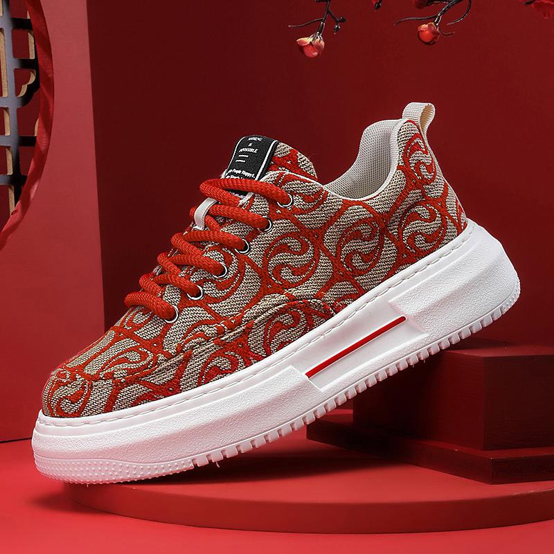 Printed Comfortable Men's Casual Canvas Shoes foto 5