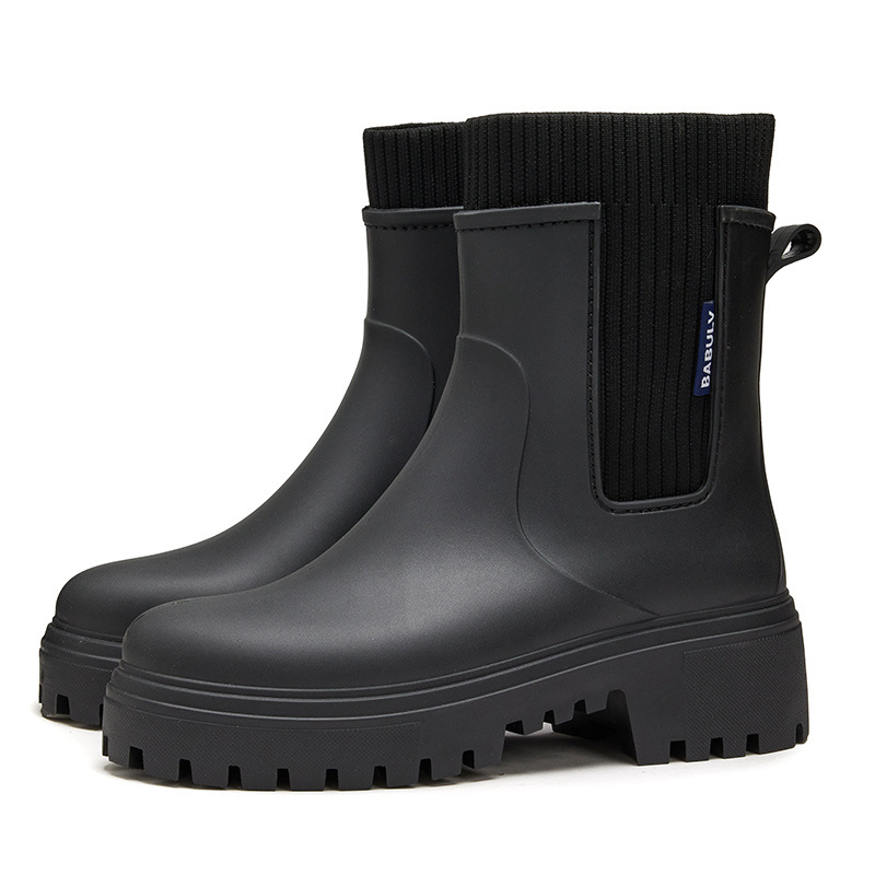 Non-slip Mid-calf Boots Suitable For Outdoor Wear In The Rain foto 3