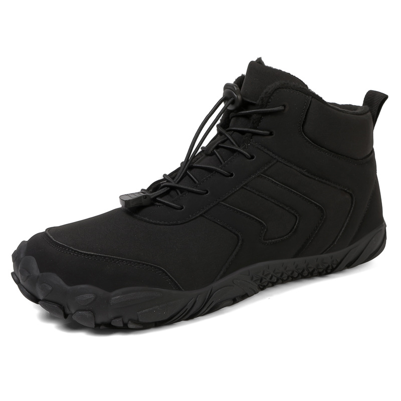 Men's Casual Cotton-padded Shoes High-top With Velvet Warm Snow Boots foto 4