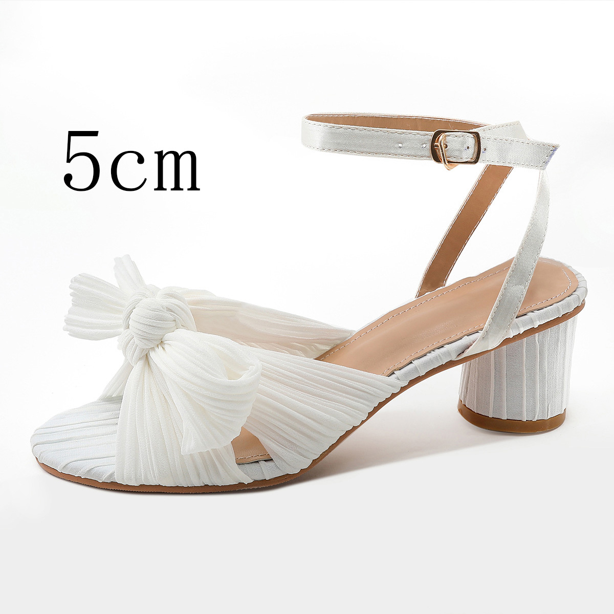 Fashion Sandals Thick Heel Bowknot foto 5
