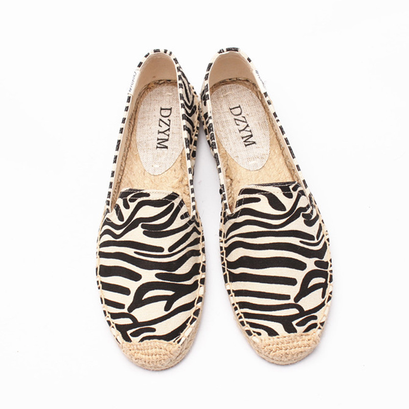 Women's Printed Low Cut Canvas Casual Single Shoes foto 5