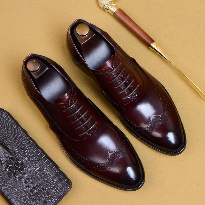 Men's Business Formal Pointed-Toe Oxford Shoes foto 2