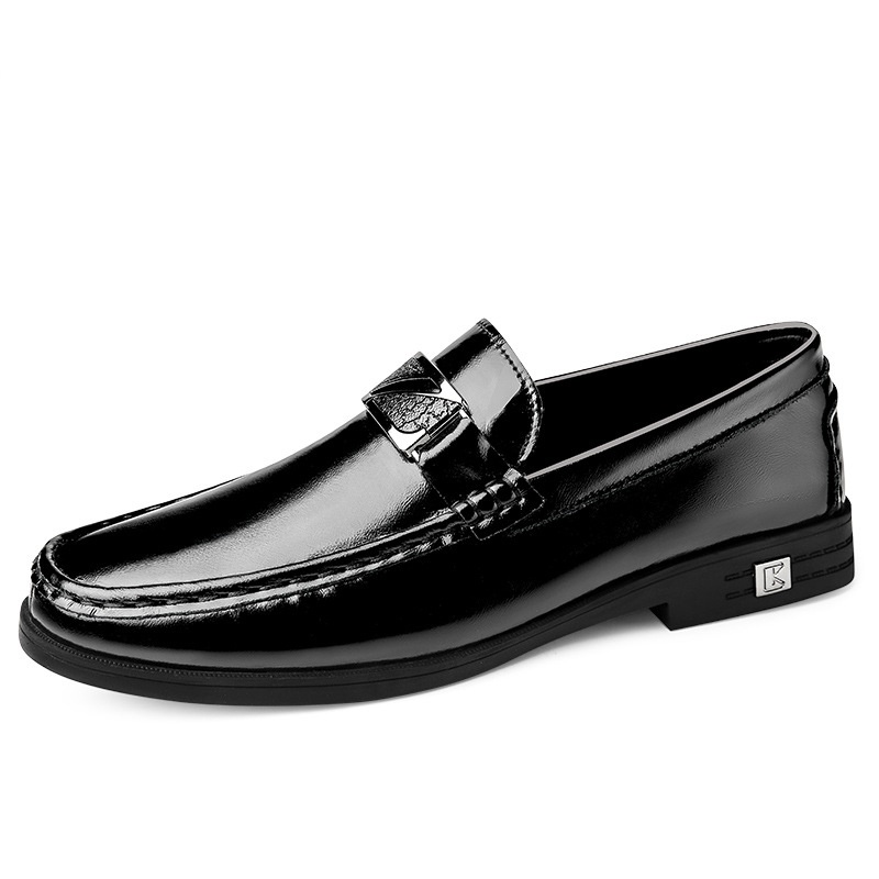 Genuine Bottom Soft Surface Height Increasing Insole Cowhide Business Leather Shoes foto 4