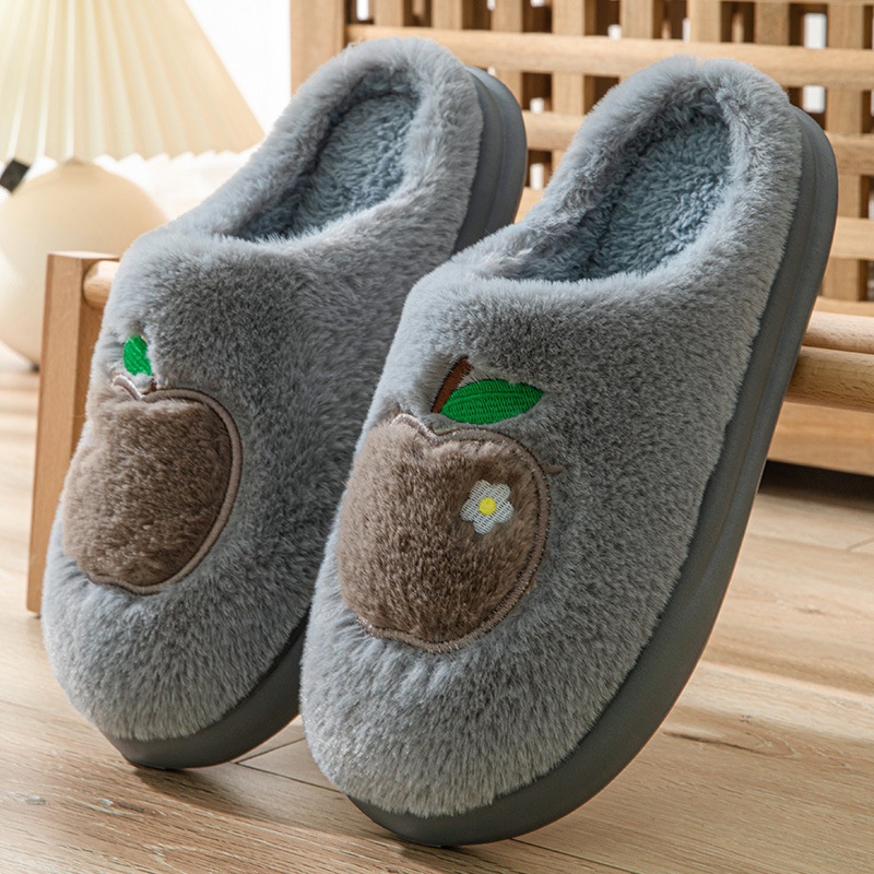 Cotton Slippers Women's Indoor Home Plush Warm Slippers foto 4