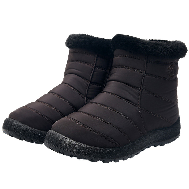 Womens Thickened Cotton Snow Boots Waterproof foto 5