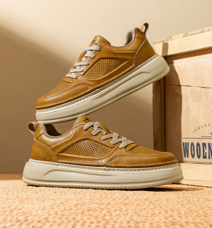 Mens Mesh-panel Sneakers New Summer Style Casual And Breathable foto 2