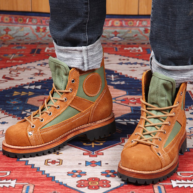 Heavy Skydiving Worker Boot Canvas High Top foto 4