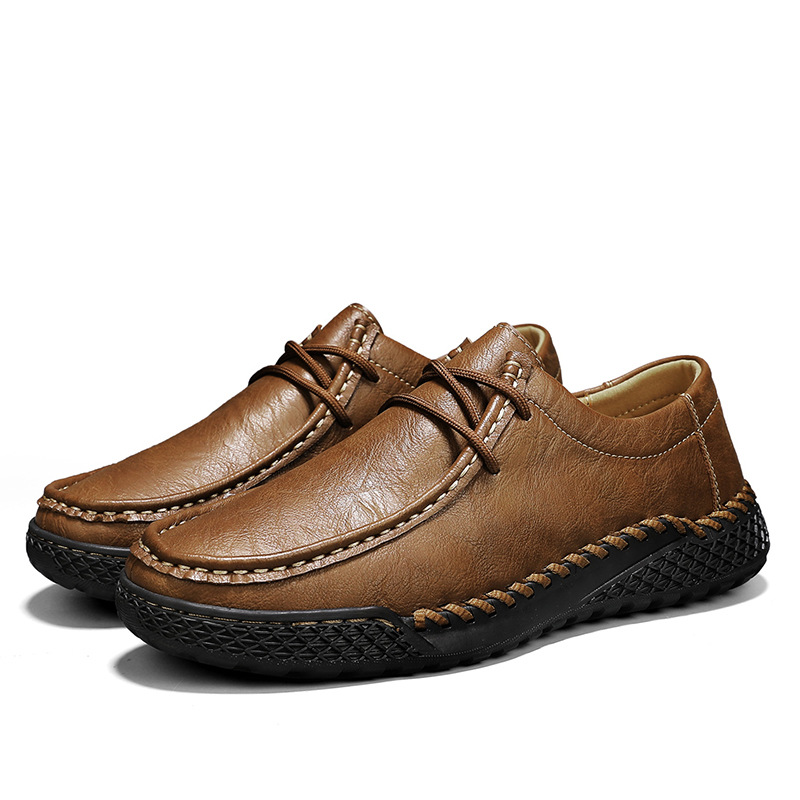 Men's Genuine Leather Casual Versatile Leather Shoes foto 4