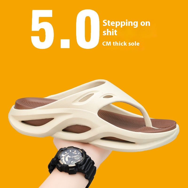 Men's Flip-flops Summer Platform Slippers Beach Shoes foto 2