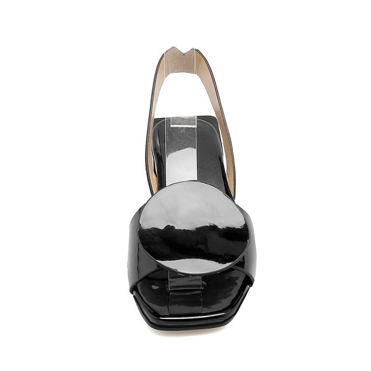 Large-size Decorative Sandals With Round Or Square Designs foto 4