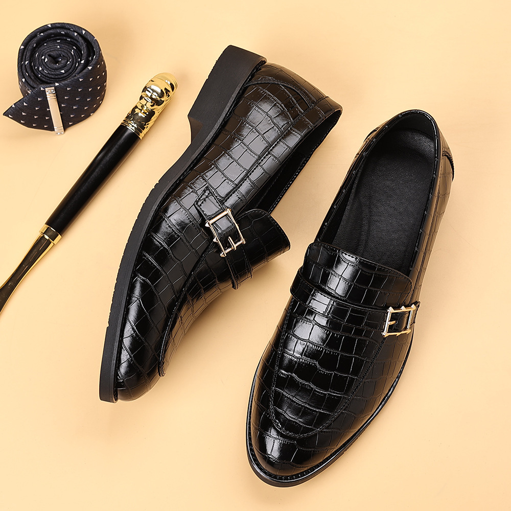 Mens Stylish Casual Plus-size Leather Shoes foto 5