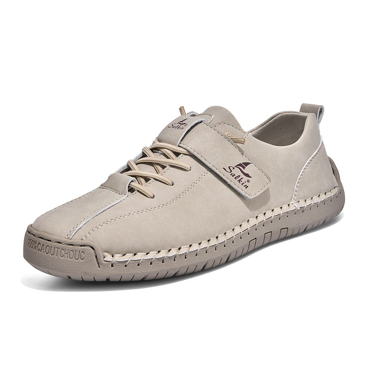 Large-size Mens Short Boots With Hand-stitched Detailing foto 3