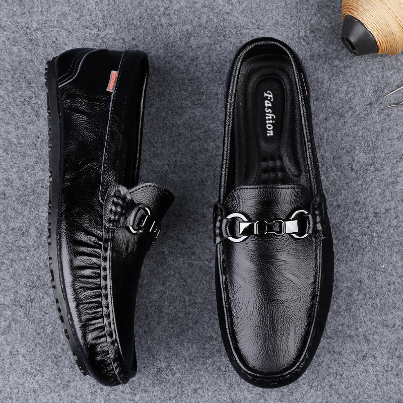 Mens Soft-soled Versatile Breathable Leather Casual Shoes foto 2