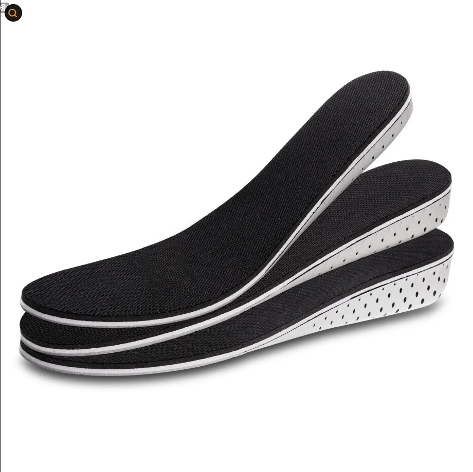 Men Women Invisible Height Increase Insoles Heel Lift Taller Shoe Inserts Pad US foto 4