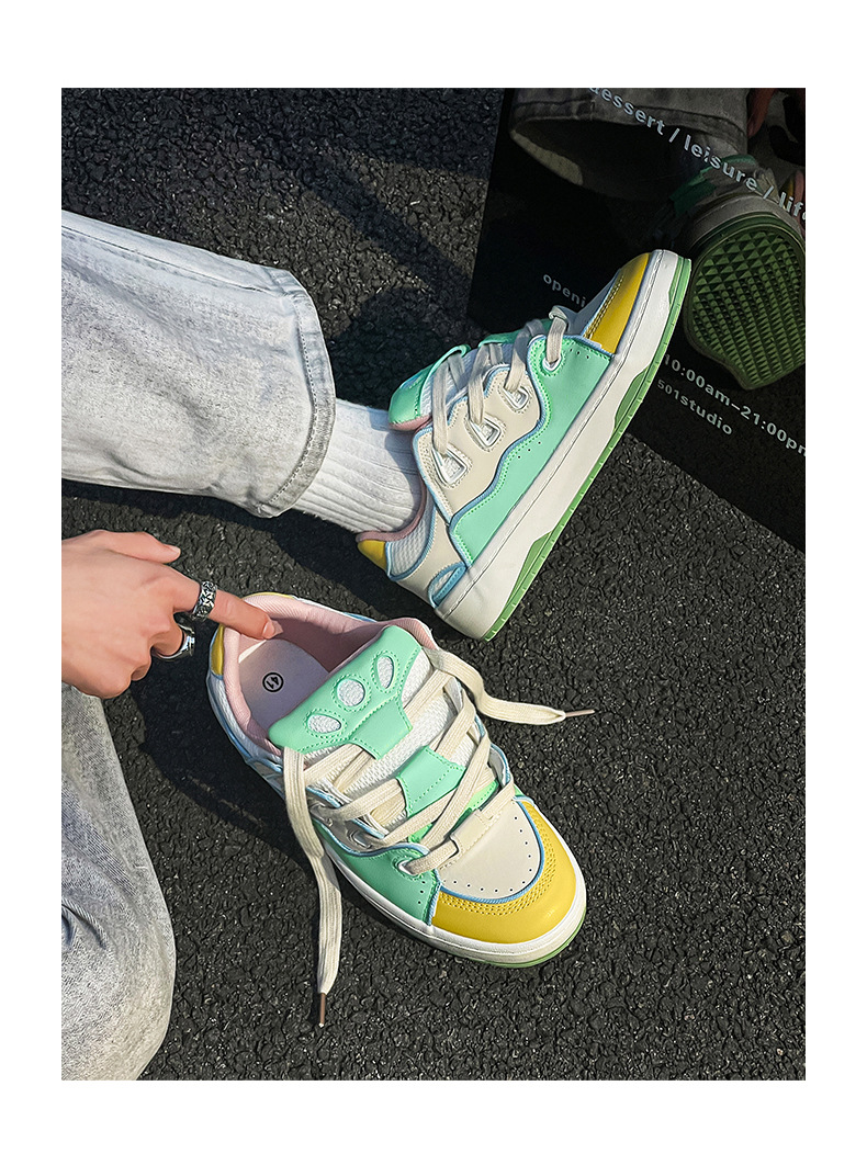 Men's Shoes Good-looking Niche Retro Couple Bread Non-slip Sneakers foto 4