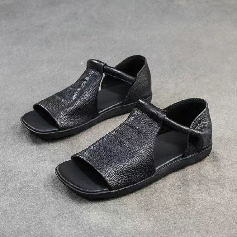 Summer Hollow Women's Sandals Flat Soft Bottom Low-top Roman Shoes foto 3