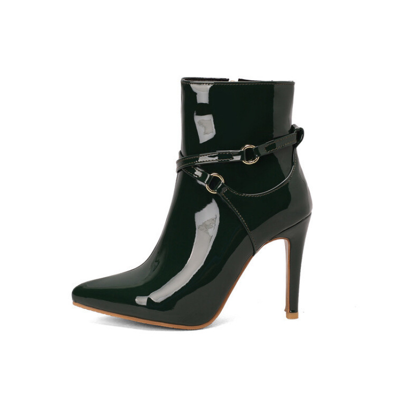 Women's Plus-size Boots With Pointed Toes And Stiletto Heels foto 5