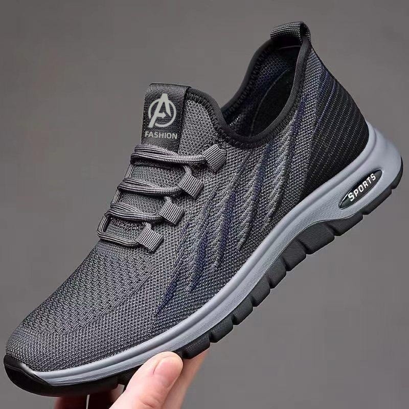 Summer Thin Breathable Fly Woven Mesh Men's Shoes foto 3