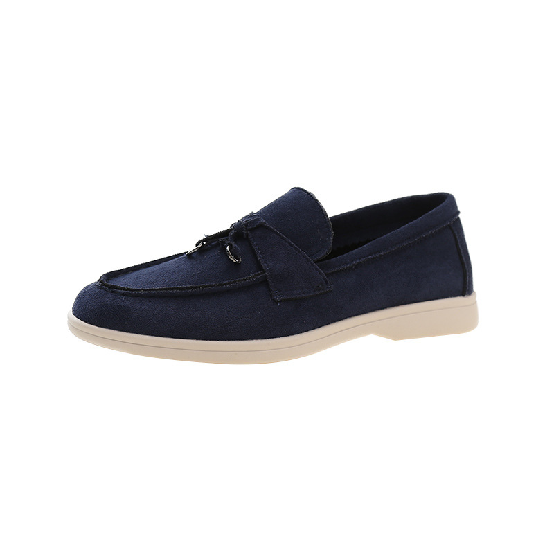 Plus Size Soft Bottom Slip-on European And American Leisure Round Toe Flat Shoes foto 3