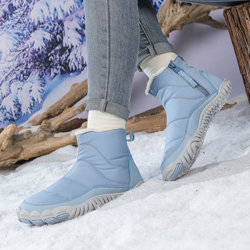 Leisure Hiking Cotton Shoes Non-slip Wear-resistant Waterproof Fleece-lined foto 3