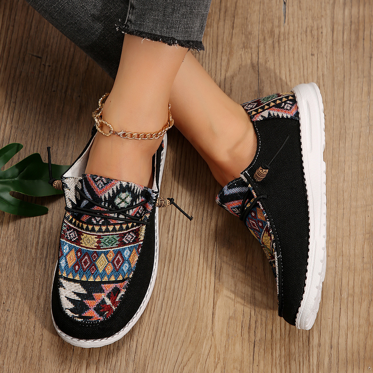 Slip-on Casual Pumps Soft Bottom Old Beijing Cloth Shoes foto 4