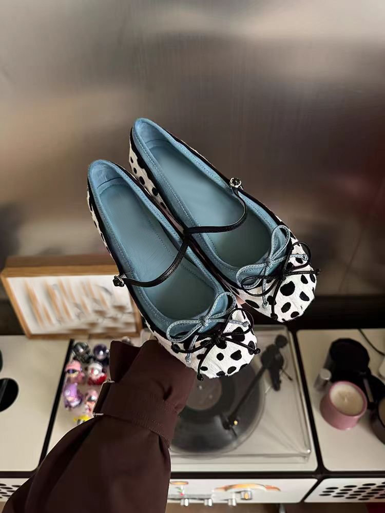 Womens Bow-tie Slingback Low-cut Flat Shoes