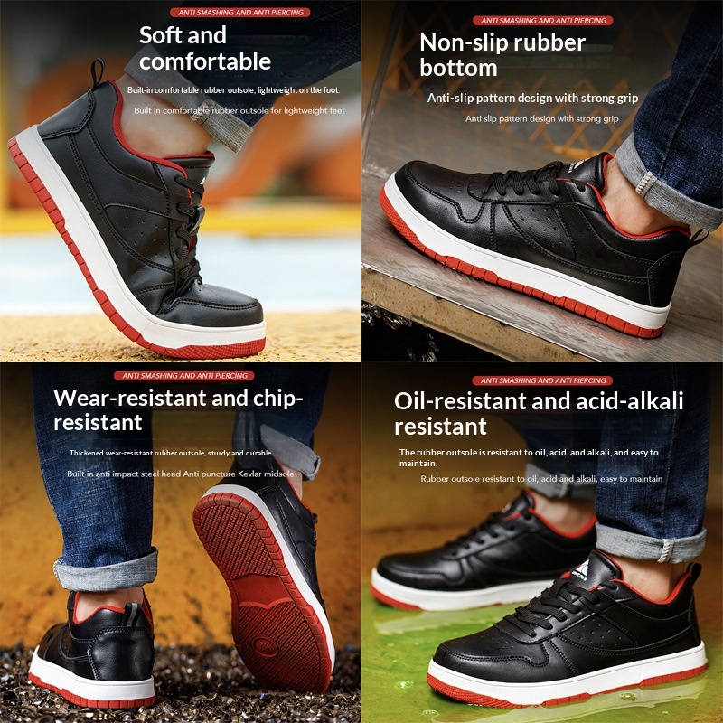 Anti-smash, Anti-puncture, Anti-slip And Wear-resistant Work Shoes foto 4