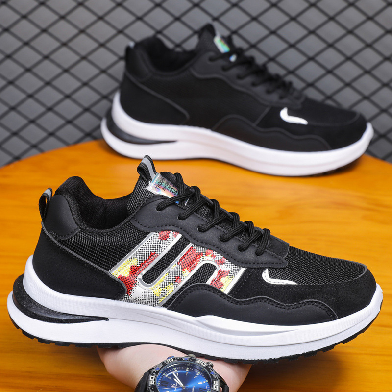 Plus Size Men's Mesh Breathable Sports Casual Shoes foto 2