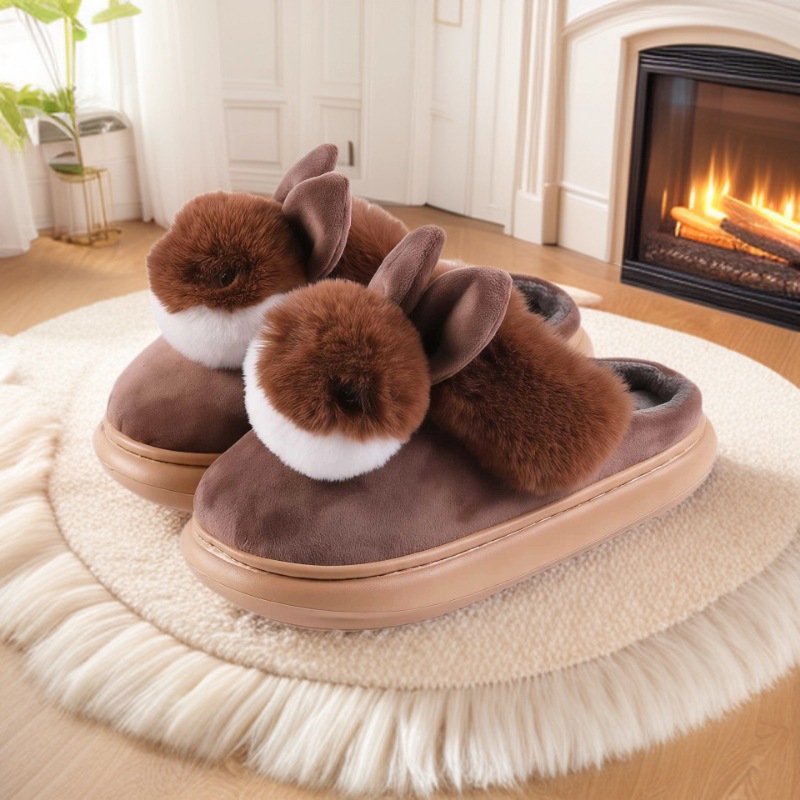 Warm Slippers For Men And Women Silent Thickened foto 3