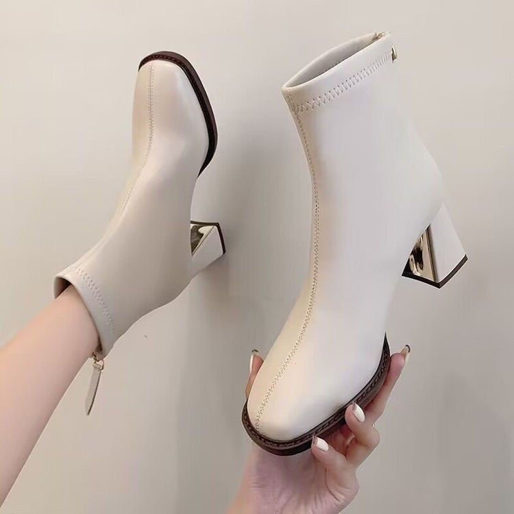 Fallwinter Chunky Heel Ankle Boots foto 5
