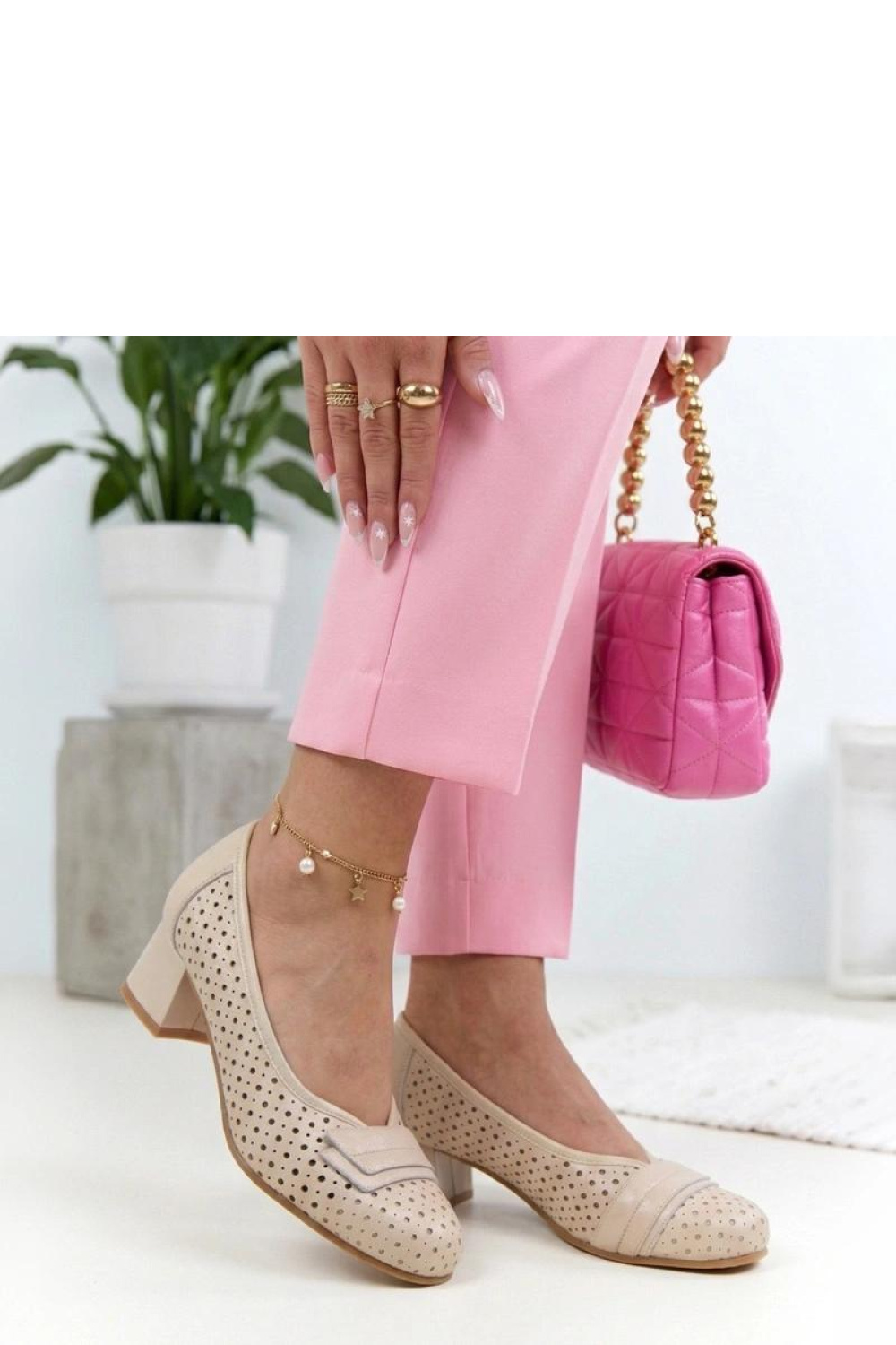 Pumps met dikke hak Solea