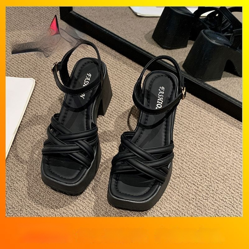 Women's Fashionable Casual Waterproof High-Heel Sandals foto 5