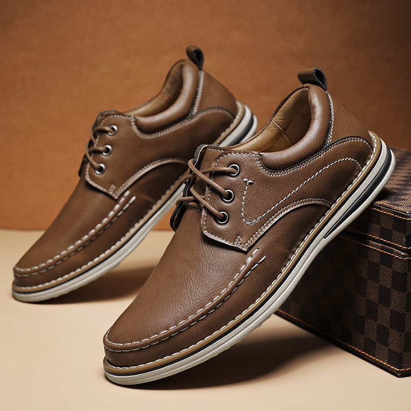 Casual Leather Shoes Worker Men's Shoes foto 4