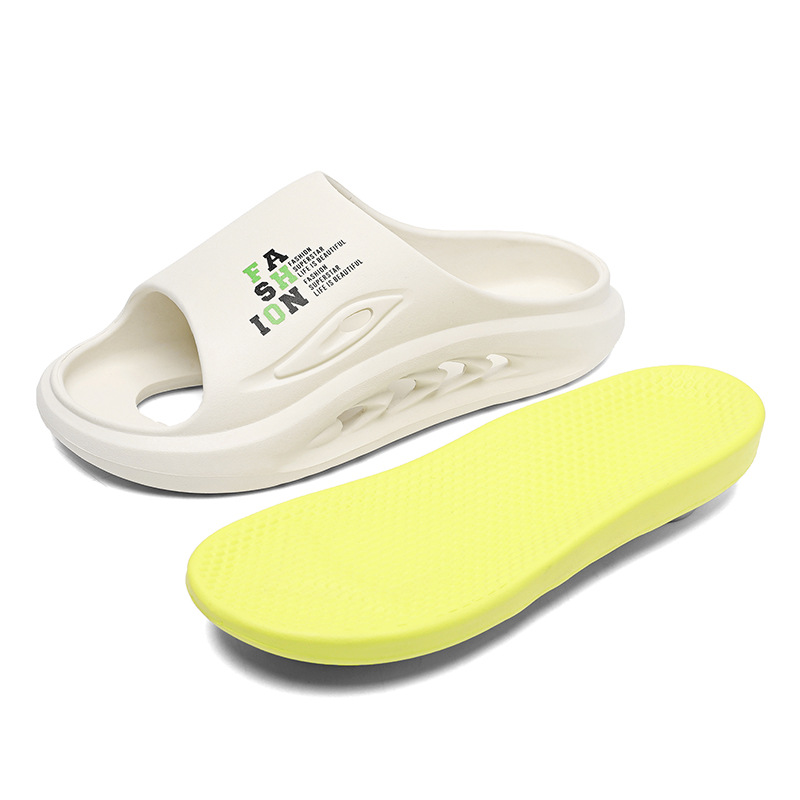 Men's EVA Thick Soled Color Blocked Slippers foto 3