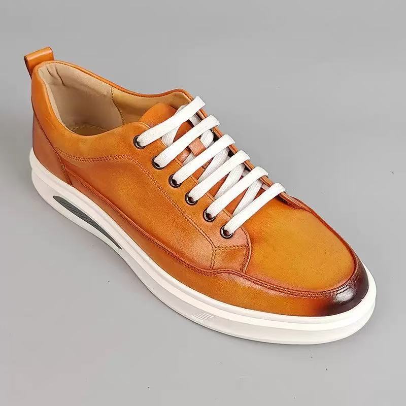 New Korean-style Versatile Mens Shoes Sports Leather Shoes foto 5