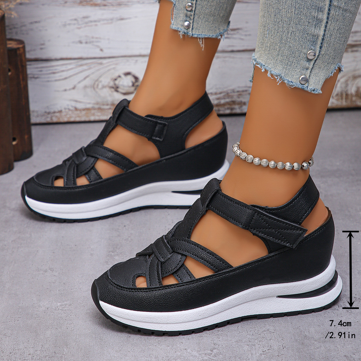 Wedge Roman Women's Magic Stick Shoes Platform Casual Shoes foto 4