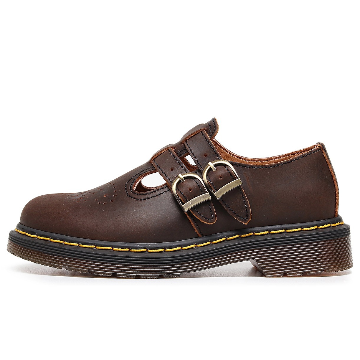 Genuine Leather Low-Top Womens Horse Brown Fashionable Casual Cowhide Shoes foto 5