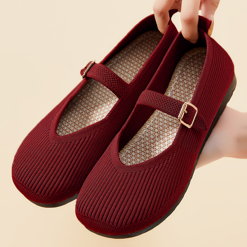 Flat Bottom Slip-on Soft Bottom Round Head Shoes With No Tired Feet foto 4