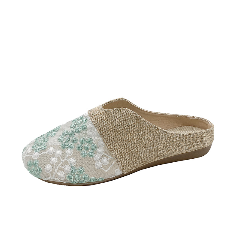 Toe Box For Outdoors Low Heel Flat Slip-on Lofter Hollow Sandals foto 5