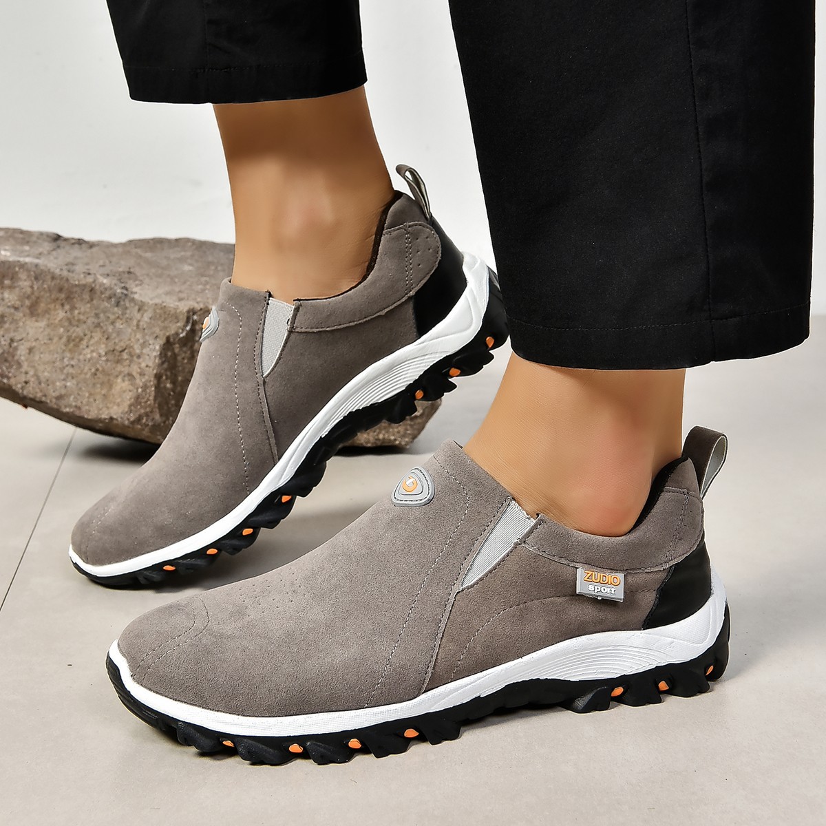 Fashion Round Head Shallow Mouth Men's Thin Shoes foto 3
