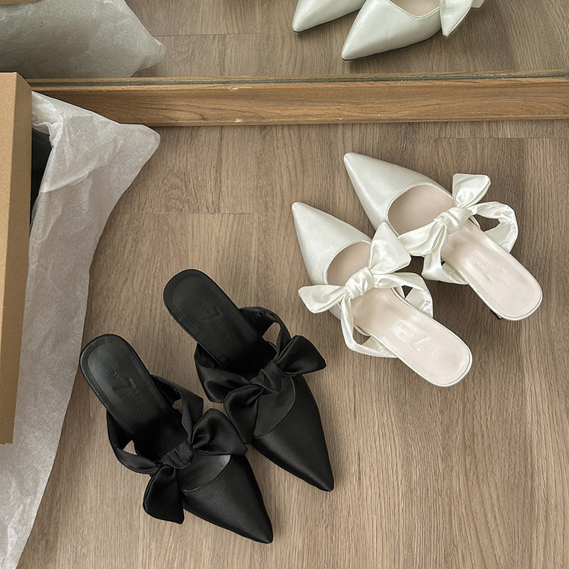 High-Heel Elegant Slimming French-Style Fashion Sandals foto 4