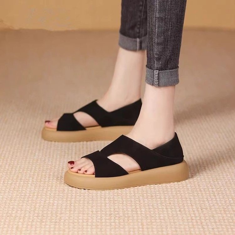 Womens Flat Open-toe Non-slip Sandals foto 3