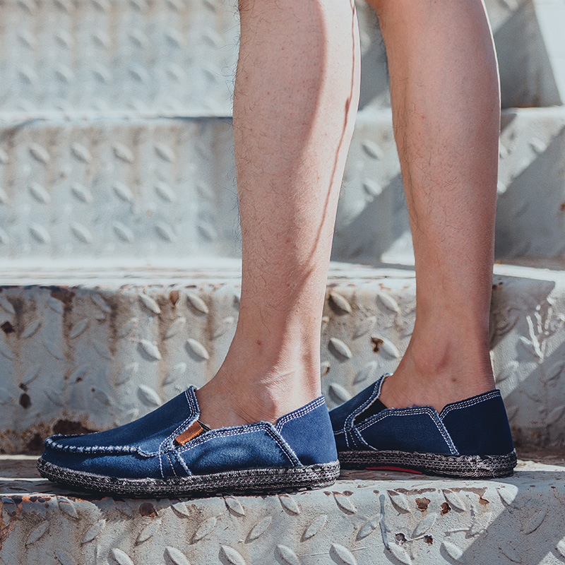 Men's Leather Casual Trend Korean British Wind Shoes foto 4