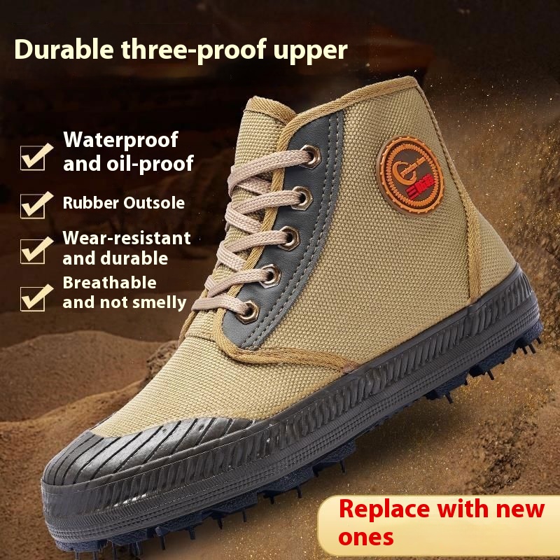 Yellow Glue Outdoor Mountaineering Three-proof Camouflage Shoes foto 4